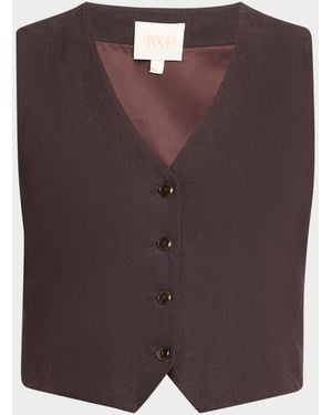 Twp Kikis Linen Vest - Brown