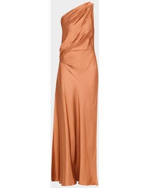 A.L.C. Aster One-Shoulder Satin Gown - Pink