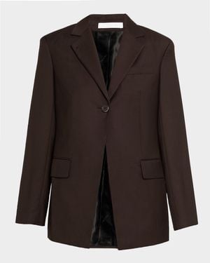 Helmut Lang Cut-Away Blazer - Brown
