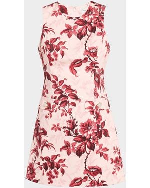 Cara Cara Posie Floral Mini Dress - Red