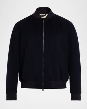 Loro Piana Ivy Cashmere Bomber Jacket - Blue