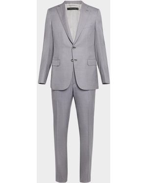 Brioni Apos;S Wool And Silk Modern Fit Two-Piece Suit - Gray