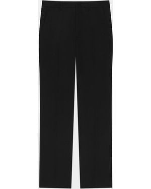 Givenchy Wool Straight-Leg Tailored Pants - Black