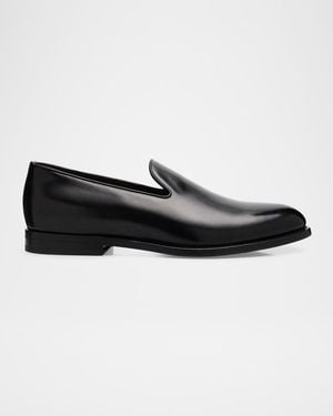 Brunello Cucinelli Apos;S Leather Venetian Loafers - Black