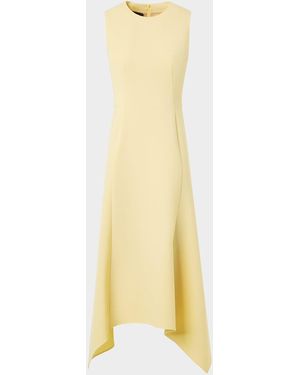 Akris Sleeveless Fit-And-Flare Midi Dress - Yellow