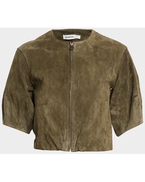 Jonathan Simkhai Austyn Zip-Front Jacket - Green