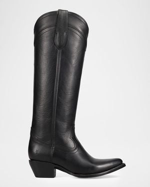 Frye Sacha Leather Knee-High Boots - Black