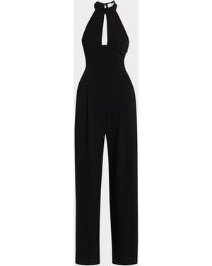 A.L.C. Lucie Wide-Leg Halter Jumpsuit - Black