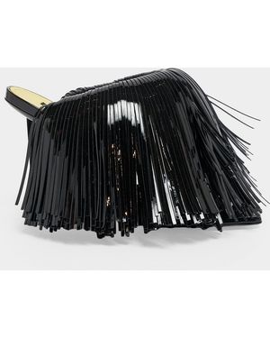 Givenchy Leather Fringe Sandals - Black