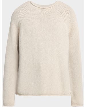 Bottega Veneta Apos;S Cashmere Blend Raglan-Sleeve Crewneck Sweater - Natural