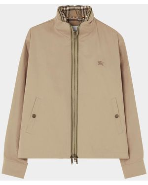 Burberry Apos;S Cotton Twill Jacket With Gilet - Natural