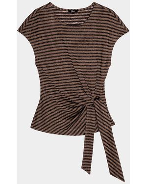 Rails Gabbie Tie-Front Top - Brown