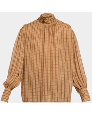 FRAME The Flutter Silk Shirt - Natural