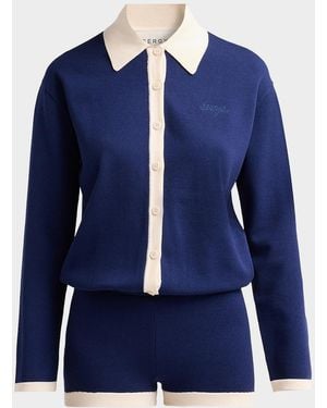 SER.O.YA Silas Knit Romper - Blue