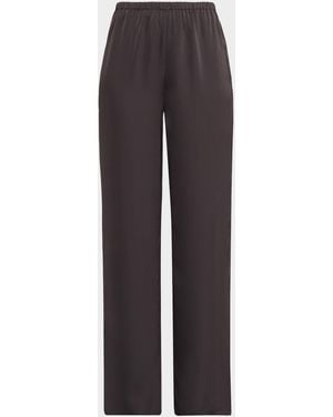 FAVORITE DAUGHTER The Everything Satin Pants - Brown