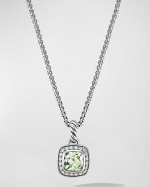 David Yurman Petite Albion Necklace With Gemstone And Diamonds - White