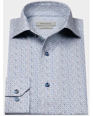 Bugatchi Ooohcotton Devon Long-Sleeve Shirt - Blue
