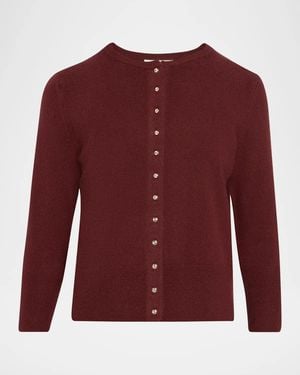 Vince V-Neck Cashmere Sweater - Purple