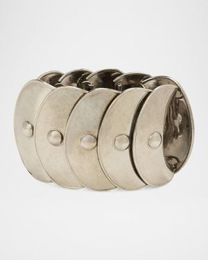 Ralph Lauren Brass Disk Cuff Bracelet - Natural