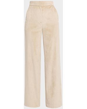 Veronica Beard Grigore Corduroy Pants - White