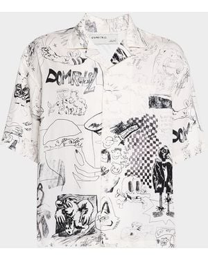 DOMREBEL Silly Camp Shirt - White