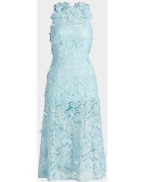 As It May Samara Lace Midi Dress - Blue
