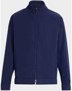 Peter Millar Apos;S Bleecker Wind-Resistant Jacket - Blue