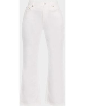 Cinq À Sept Stevie Cropped Kick-Flare Jeans - White