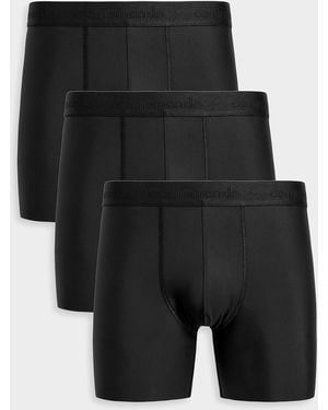 Commando Apos;S 3-Pack Microfiber Boxer Briefs - Black