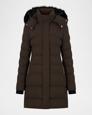 Moose Knuckles Watershed 3 Down Parka With Removable Hood - Black