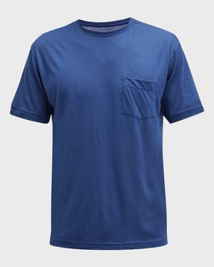 Peter Millar Apos;S Seaside Summer Pocket T-Shirt - Blue