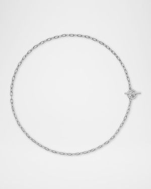 David Yurman Madison Chain Necklace With Diamonds - White