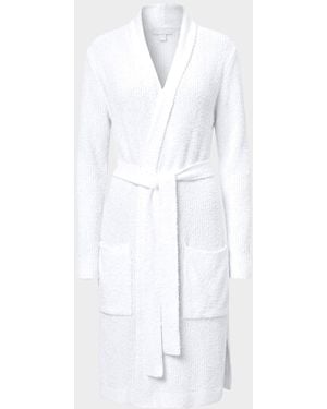 Barefoot Dreams Cozychic Lite Ribbed Robe - White