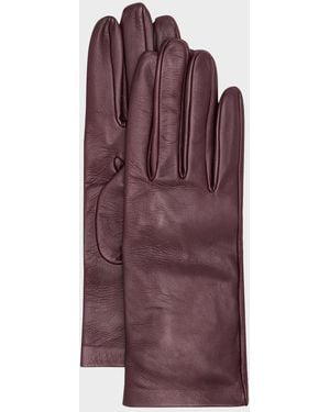 Maison Margiela Supple Leather Gloves - Purple