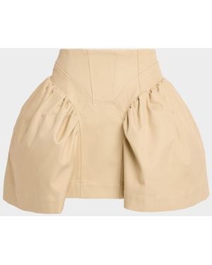 AKNVAS Dean Canvas Bubble Skirt - Natural