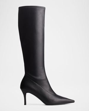 Rag & Bone Mercer Leather Knee-High Boots - Black
