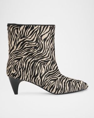 Isabel Marant Jiry 55Mm-Print Leather Boots - White