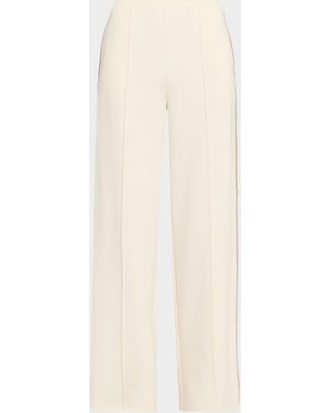 The Upside Hamsa Milou Pintuck Wide-Leg Sweatpants - White