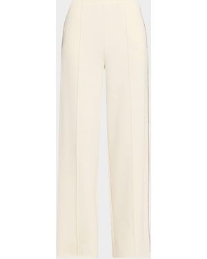 The Upside Hamsa Milou Pintuck Wide-Leg Sweatpants - White