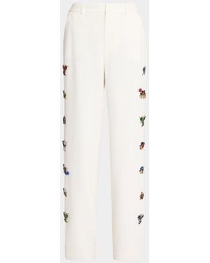 Cinq À Sept Collins Crown Jewel High-Rise Pants - Natural