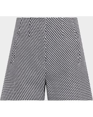 Veronica Beard Jazmin Tweed Shorts - Gray