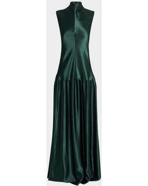 FFORME Nyx Sleeveless Column Gown - Green