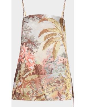 Kobi Halperin Gwen Sleeveless Botanical-Print Blouse - Multicolor