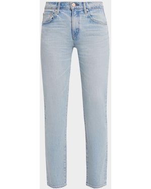 Moussy Mid-Rise Slim-Straight Jeans - Blue