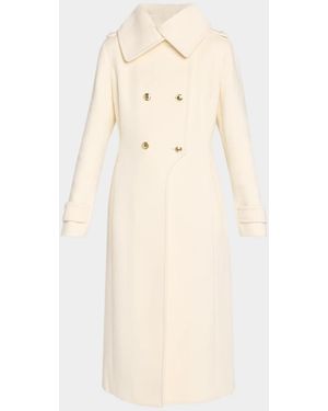 Mackage Elodie Double-Breasted Wool Coat - Natural