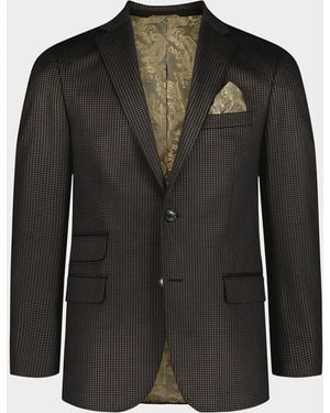 Robert Graham Apos;S Colden Houndstooth Single-Breasted Sport Coat - Black