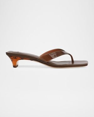 Vince 25Mm San Juan Jelly Thong Sandals - Brown