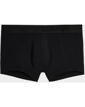 2xist Apos;S Solid No-Show Boxer Trunks - Black