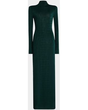 SER.O.YA Kim High-Neck Maxi Dress - Green