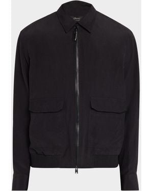Brioni Apos;S Cotton Performa Shirt Blouson - Black